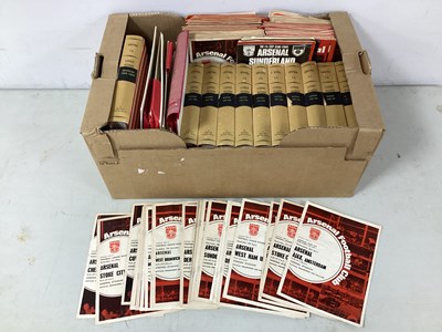 Lot 473 - Arsenal Football Programmes in Binders, good...