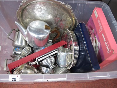 Lot 29 - Assorted Plated Ware, including 'Queen Anne'...