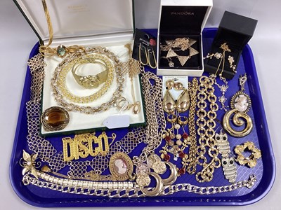 Lot 137 - An Assortment of Gilt Coloured Jewellery, to...