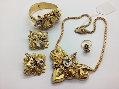 Lot 168 - Gilt Coloured Highly Decorative Jewellery Set,...