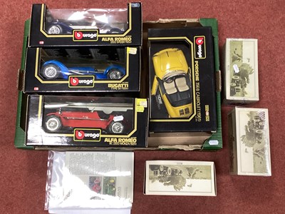 Lot 478 - Four Burago 1:18th Scale Diecast Model Cars by...