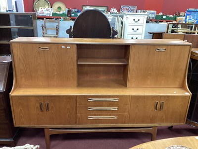 Lot 1501 - G Plan Wall Cabinet, top with a sliding door,...