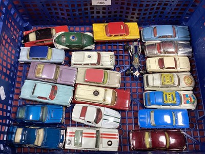 Lot 866 - Twenty-One Original 1960s Corgi Cars,...