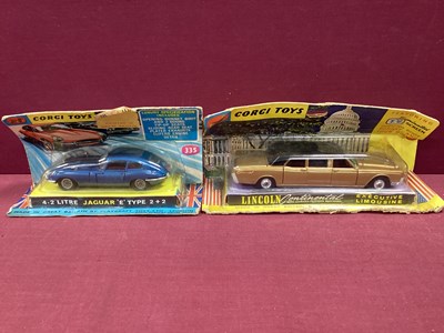 Lot 872 - Two Original Corgi Vehicles, No 262 Lincoln...