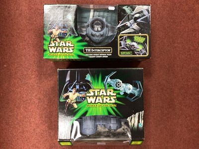 Lot 739 - Two Hasbro Star Wars Power Of The Jedi Plastic...