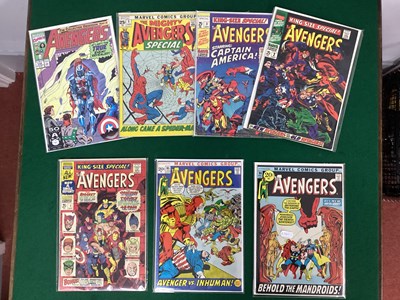 Lot 651 - Seven Marvel Comic Books, of The Avengers...