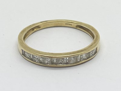 Lot 28 - Gemporia; A 9ct Gold Diamond Half Eternity...