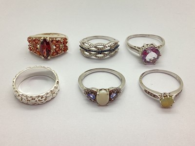 Lot 92 - Gemporia; An Assortment of "925" Dress Rings,...