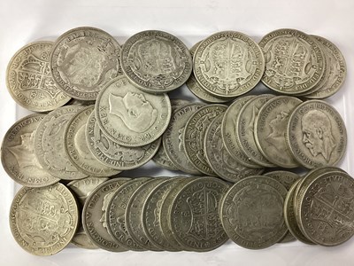 Lot 429 - GB Pre 1947 Silver Half Crowns, total weight...