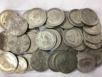 Lot 432 - GB Pre 1947 Silver Coins, Florins, Shillings,...