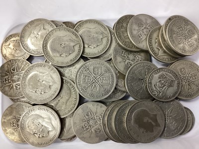 Lot 426 - GB Pre 1947 Silver Coins, Florins, Shillings,...