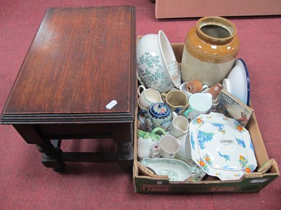 Lot 1029 - Stoneware Jar, chamber pot, Shelley and other...