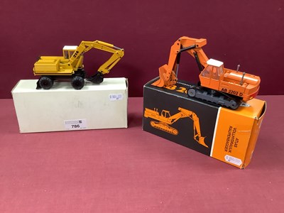 Lot 786 - Two 1:50th Scale Diecast Model Plant Machinery...