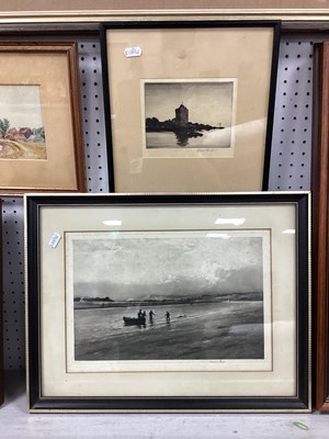 Lot 1453 - Frank Short (1857 - 1945) Fishermen in and...