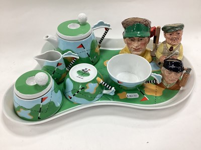 Lot 1195 - Karlovarsky Studio Porcelain Thun Golfing...