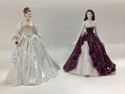 Lot 1224 - Royal Worcester Figurines, Charlotte and...