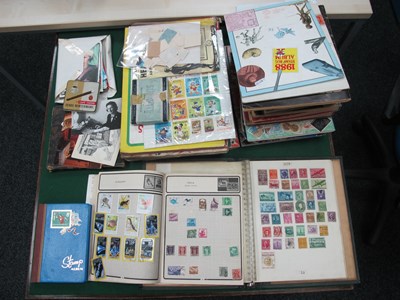 Lot 609 - Stamps' A large box containing six scrapbooks...