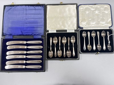 Lot 7 - Set of Six Hallmarked Silver Coffee Spoons, in...