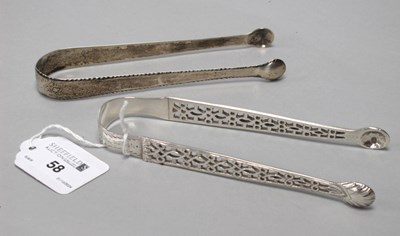 Lot 58 - A Pair of Decorative Georgian Hallmarked...