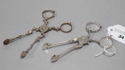 Lot 34 - A Pair of Georgian Part Hallmarked Silver...