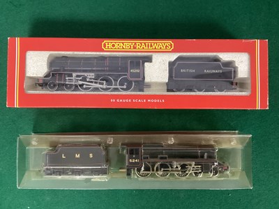 Lot 598 - Two Hornby OO Gauge Black Five 4-6-0...