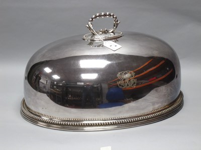 Lot 4 - A Large Elkington & Co Oval Plated Meat Dome,...