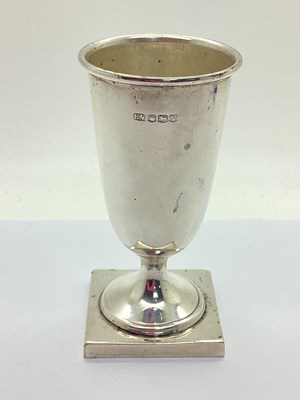 Lot 11 - Viners; A Hallmarked Silver Goblet, Sheffield...