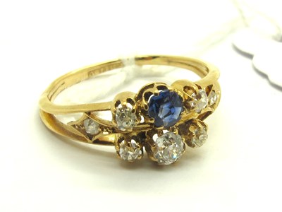 Lot 199 - An Antique Style Sapphire and Diamond Ring, of...