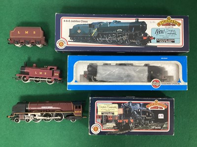 Lot 600 - Five 00 gauge LMS steam locomotives by...