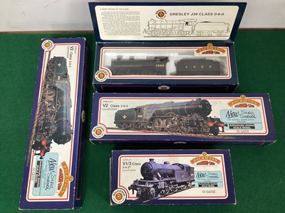 Lot 676 - Four 00 gauge Bachmann LNER steam locomotives...