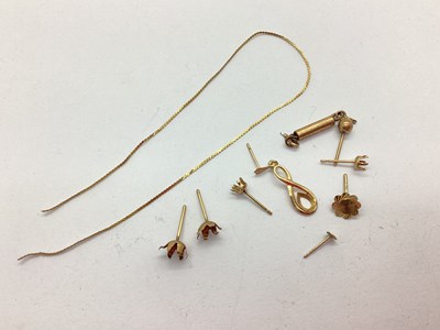 Lot 65 - Scrap Jewellery, including odd/single earrings,...