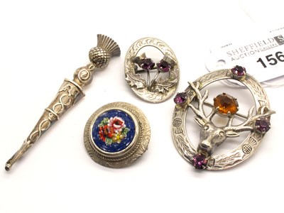 Lot 156 - A Scottish Hallmarked Silver Brooch, WBs,...