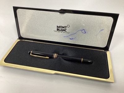 Lot 1319 - A Montblanc Meisterstuck Fountain Pen, with...