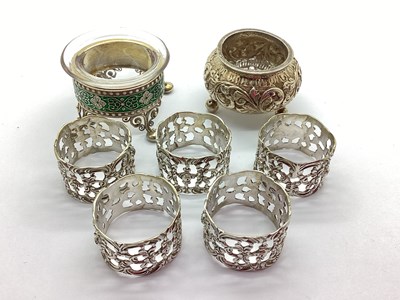 Lot 9 - Decorative Napkin Rings, of openwork design...