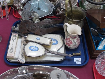 Lot 1365 - Ladies Dressing Table Set with Wedgwood Mounts,...