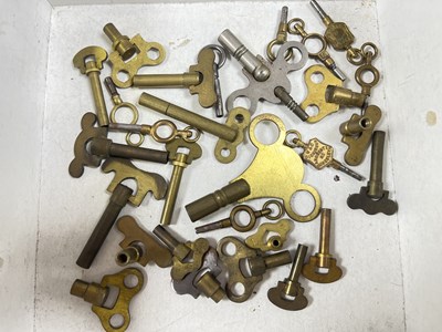 Lot 178 - Clock and Pocketwatch Keys :- One Box