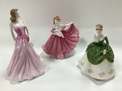 Lot 1202 - Royal Doulton lady figurines comprising Lauren...