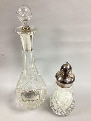 Lot 5 - A Hallmarked Silver Cut Glass Decanter,...