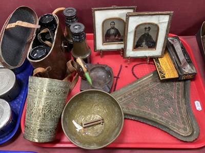 Lot 1390 - Two Pairs of Binoculars, photographs on...