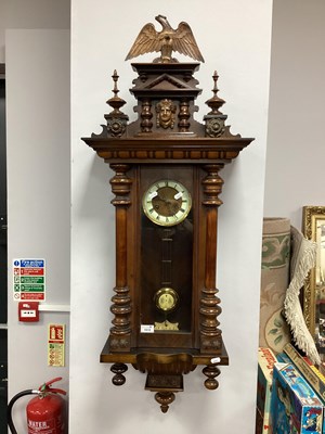 Lot 1512 - XIX Century Walnut Cased Vienna Wall Clock,...