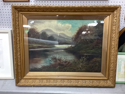 Lot 1464 - Ellis Wilson Oil on Canvas of a River Scene...