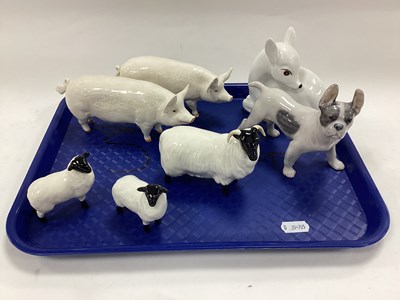 Lot 1190 - Beswick 'Ch. Wall Queen' and 'CH Wall Champion...