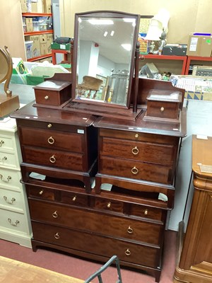 Lot 1516 - Stag Dressing Table, with a central mirror,...