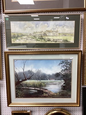 Lot 1458 - J.K. Whitton 'Broad Meadows' Pastel, details...