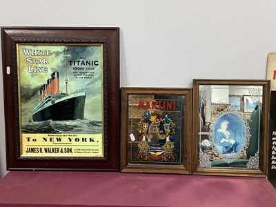 Lot 1335 - Titanic, print of The Ill Fated Liner, framed,...