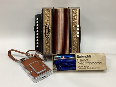 Lot 1337 - Hohner Accordion. Radiomobile hand microphone....