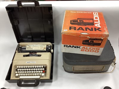 Lot 1420 - Olivetti Lettera 35 Typewriter, Rank projector,...