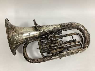 Lot 1406 - A Besson Co. London, Three Valve Euphonium,...