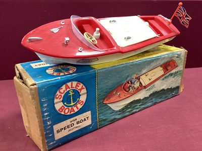 Lot 885 - A Scalex No 415S Electric Speed Boat,...