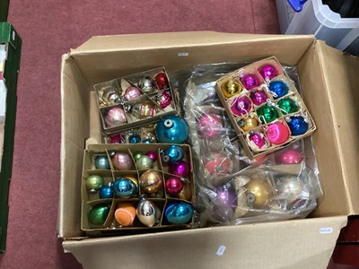 Lot 1082 - Vintage Christmas Baubles and Decorations,...